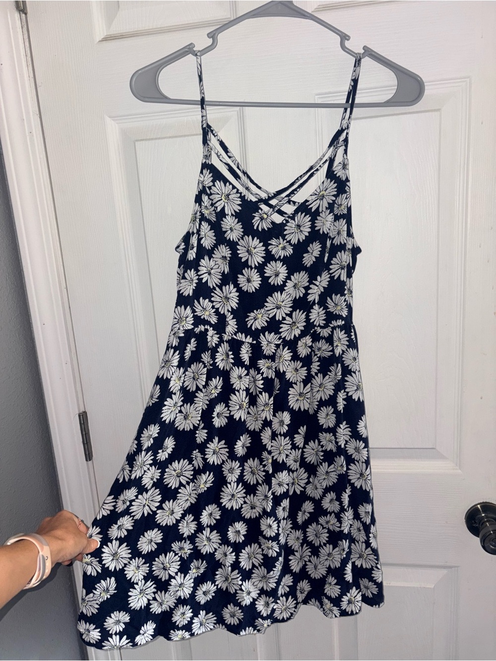 SO Navy Blue Floral Daisy Sundress